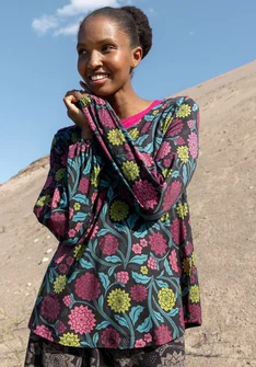 Top "Pink Moon" i lyocell/elastan - svart