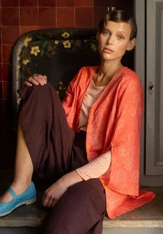 Tunique tissée "Lily" en coton biologique - nymphéa