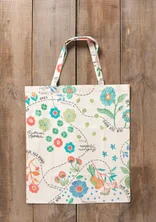 Tas M van biologisch katoen - multicolour