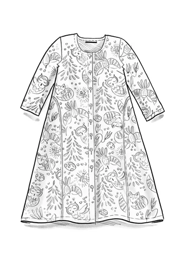 Robe "Denali" en coton biologique tissé - grenade