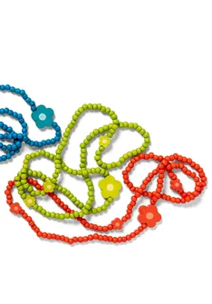 Kaulakoru "Mira” luuta/kierrätettyä puuta - chili