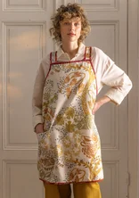 “Alaska Forest” organic cotton apron - eggshell