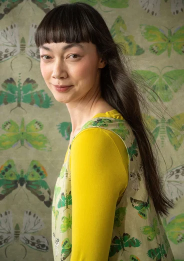 “Fjäril” organic cotton dress - apple green