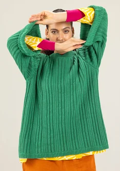 Neulepusero "Midori" ekopuuvillaa - tumma smaragdi