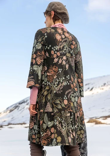 Robe "Yura" en jersey de lyocell biologique/élasthanne - noir