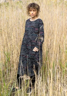 Trikåklänning "Dorinda" i ekologisk bomull/modal - svart