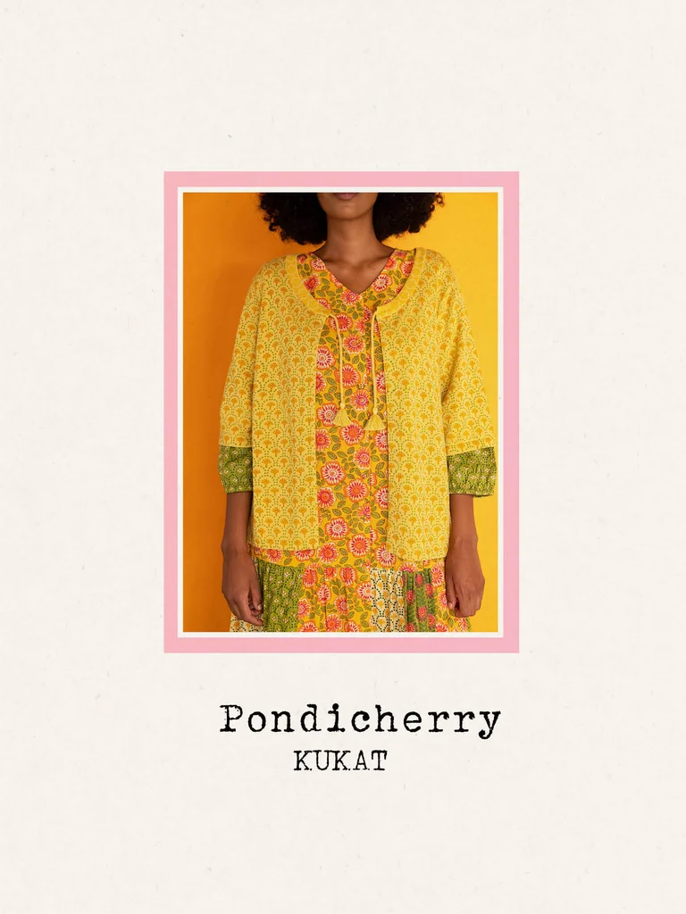 “Haldi” knit cardigan in organic cotton