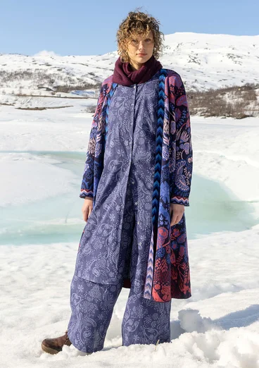 Robe "Denali" en coton biologique tissé - bleu nuit