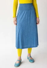 “Dribble” organic cotton/modal skirt - arctic blue