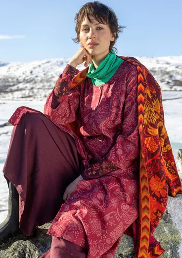Robe "Denali" en coton biologique tissé - grenade