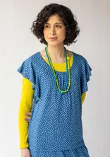 “Bubble” organic cotton/modal top - arctic blue