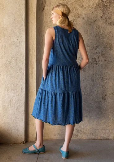 Robe "Papillon" en jersey de coton biologique - indigo clair