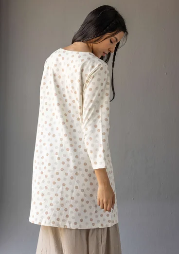 Tunique "Ton" en jersey de coton biologique - vanille