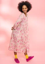 “Peace” floral organic cotton dress - pale powder pink