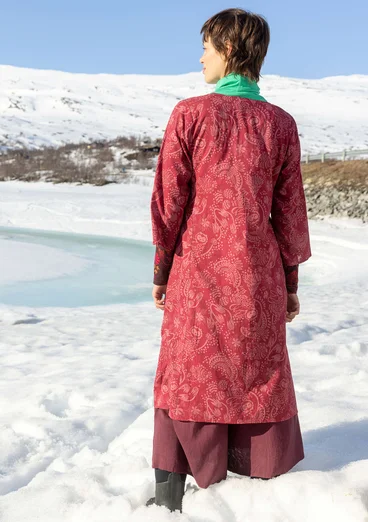 Robe "Denali" en coton biologique tissé - grenade