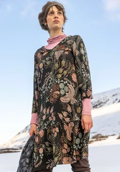 Trikoomekko "Yura" ekologista lyocellia/elastaania - musta