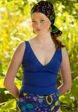 "Botswana"-uimapuku polyamidia ja elastaania - sähkönsininen