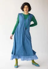 “Bubble” organic cotton/modal dress - arctic blue