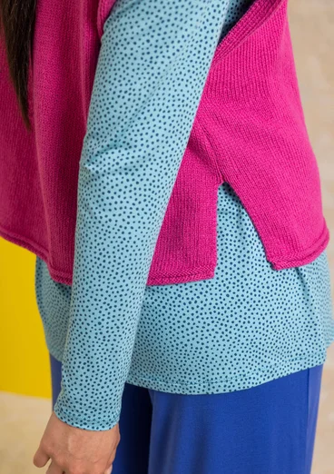 Neuleliivi ekologista/kierrätettyä puuvillaa - vaalea syklaami