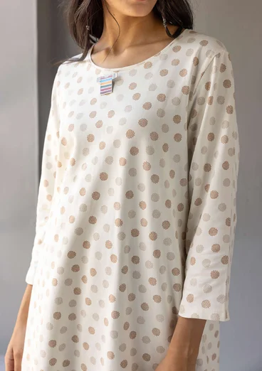 Tunique "Ton" en jersey de coton biologique - vanille