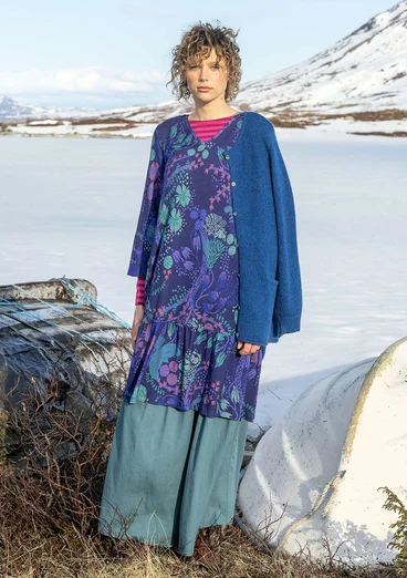 Trikoomekko "Yura" ekologista lyocellia/elastaania - yönsininen