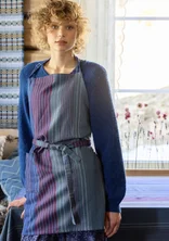 “Alaska Sky” organic cotton apron - midnight blue