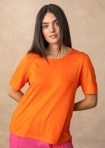 Solid-colored top in organic cotton/modal - nectar