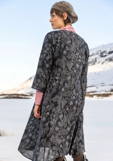 Robe "Denali" en coton biologique tissé - noir