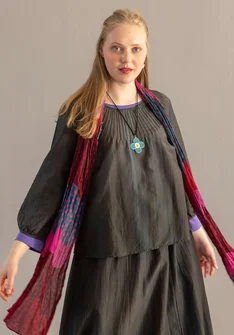 Blouse "Melody" en coton biologique/soie - agave