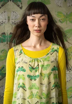 “Fjäril” organic cotton dress - apple green