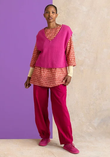 Neuleliivi ekologista/kierrätettyä puuvillaa - vaalea syklaami