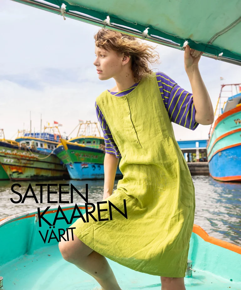 Woven sleeveless dress in linen