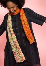 “Sally” organic cotton scarf - grapefruit