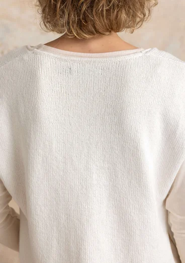 Neuleliivi ekologista/kierrätettyä puuvillaa - luonnonvaalea