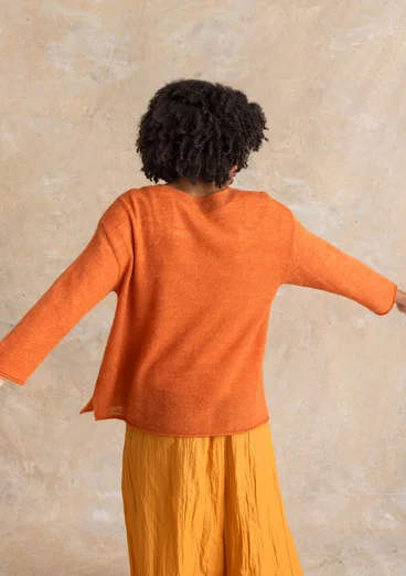 Neulepusero alpakkasekoitetta - vaalea greippi/meleerattu