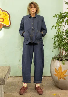 Kangastakki "Ines" ekopuuvillaa - tumma indigo