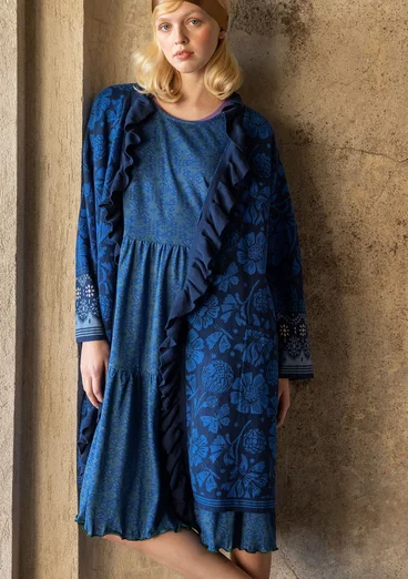 Robe "Papillon" en jersey de coton biologique - indigo clair