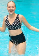 Bikinialaosa "Sunshine" kierrätettyä polyamidia ja elastaania - musta