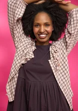“Juliette” woven viscose blouse - light peach
