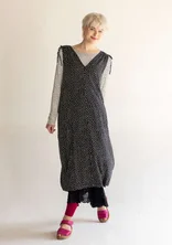 “Bubble” organic cotton/modal dress - black