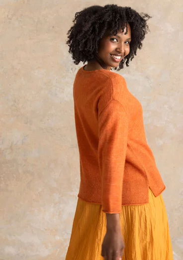 Neulepusero alpakkasekoitetta - vaalea greippi/meleerattu