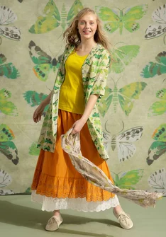 “Fjäril” woven organic cotton dress - apple green