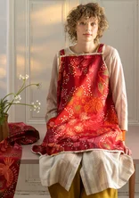“Alaska Forest” organic cotton apron - poppy