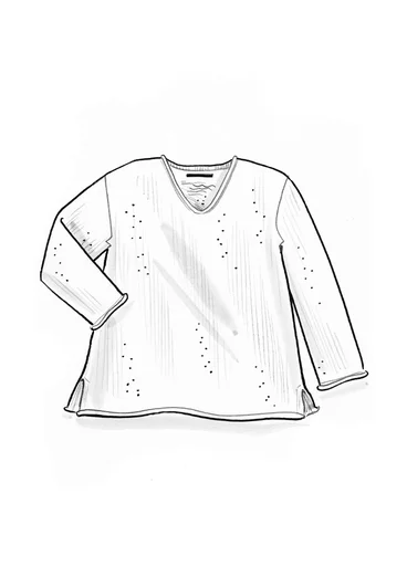 Trøje i alpakamiks - nattehimmel/meleret