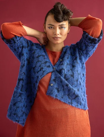“Morr” cardigan in an alpaca and recycled/organic cotton blend - porcelain blue
