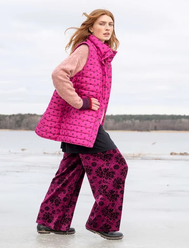 “Susan” vest in recycled polyester - cerise