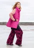 Bodywarmer "Susan" van gerecycled polyester (cerise S)