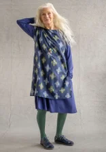 “Harda” woven tunic in cotton - ink blue