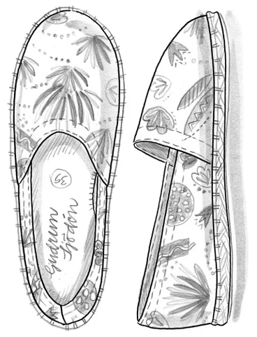 Espadrilles en coton - cytise