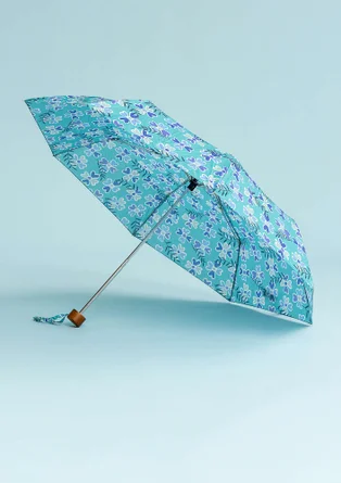 Parapluie "Peggy" en polyester recyclé - vert lagon